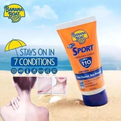 MARKENLOS Banana Boat Sport Sunscreen Spf50 Spf100 Spf110 Protection Lotion Travel Packets