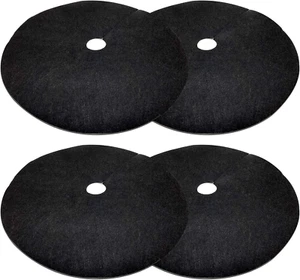 4 Pack 32.3" Tree Mulch Rings | Degradable Non-Woven Weed Barrier Mats - Picture 1 of 12