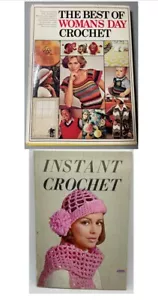 Vintage Books: Instant Crochet PB 1971 & The Best Of Women’s Day HB 1976 - Picture 1 of 22