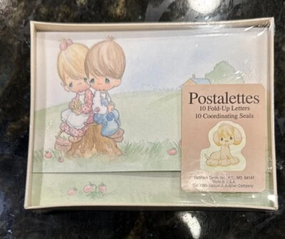 Vtg Hallmark Precious Moments 10 Postalettes  1989 Samuel J Butcher NOS NIP - Image 1 of 2