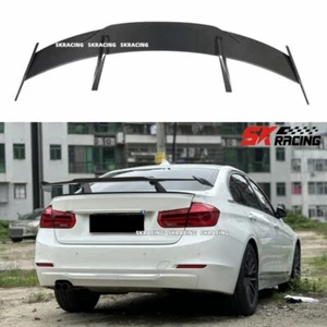 Real Carbon Fiber Rear Trunk Spoiler Lid Wing GT Style For BMW M3 M4 F80 F82 - Picture 1 of 21