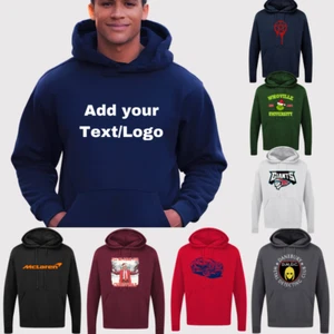 Personalised Custom Printed Hoodie stag hen your text logo unisex workwear top - Picture 1 of 24