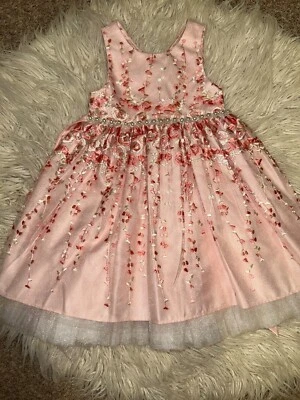 Vestido Princesa Americana Niñas Talla 5 Embellecido con Tul y Perlas Foto 1 de 4