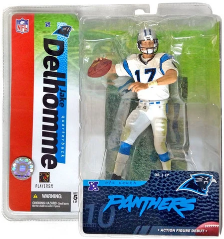 Jake Delhomme Carolina Panthers McFarlane Action Figure Debut NIB NFL 2004 Cover