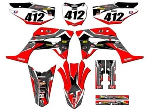 2019-2023 CRF 125 PODIUM Red Senge Graphics Kit Compatible with Honda - Picture 1 of 10