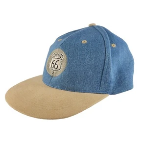 Route 66 Festival 66 Denim Snap Back Hat Cap Edwardsville Illinois - Picture 1 of 9