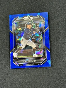 2023 Panini Prizm Baseball SAL FRELICK Blue Cracked Ice #106 Milwaukee Brewers - Picture 1 of 2