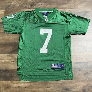 VTG Reebok Michael Vick Philadelphia Eagles Green Jersey Youth M Medium NFL #7