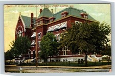 Fort Smith AR, U.S. Court House & Post Office c1909 Arkansas Vintage Postcard