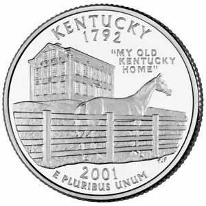 2001 D - Kentucky - State Quarter - Picture 1 of 2