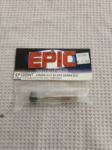 Trinity Epic P94 Dual Shunted Cross Cut Serrated Brushes Silver (2) EP 1200 NT - Picture 1 of 4