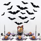 6PCS Halloween Bat Stickers 3D Wall Decals Art Pumpkin Bats Party Decor DIY