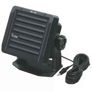 Icom SP24 4x4" Marine Boat Radio Speaker 7W External Mount Waterproof Black - Picture 1 of 1