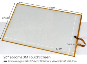 26" 66 cm ÉCRAN TACTILE 3M MICROTOUCH SCT3250 17-9371-226-01 98-0003-3347-0 VIT-26A - Photo 1/3