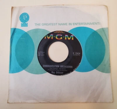 Roy Orbison COMMUNICATION BREAKDOWN (ROCK 45) #13634 PLAYS VG++ - Image 1 of 4