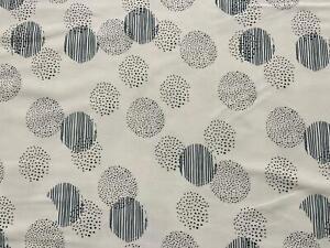 Cotton Jersey UV Sun Sensitive Colour Changing Fabric Material - CIRCLES WHITE