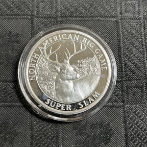 Whitetail Deer 1oz .999 North American Hunting Club Silber Big Game Super Slam - Bild 1 von 4