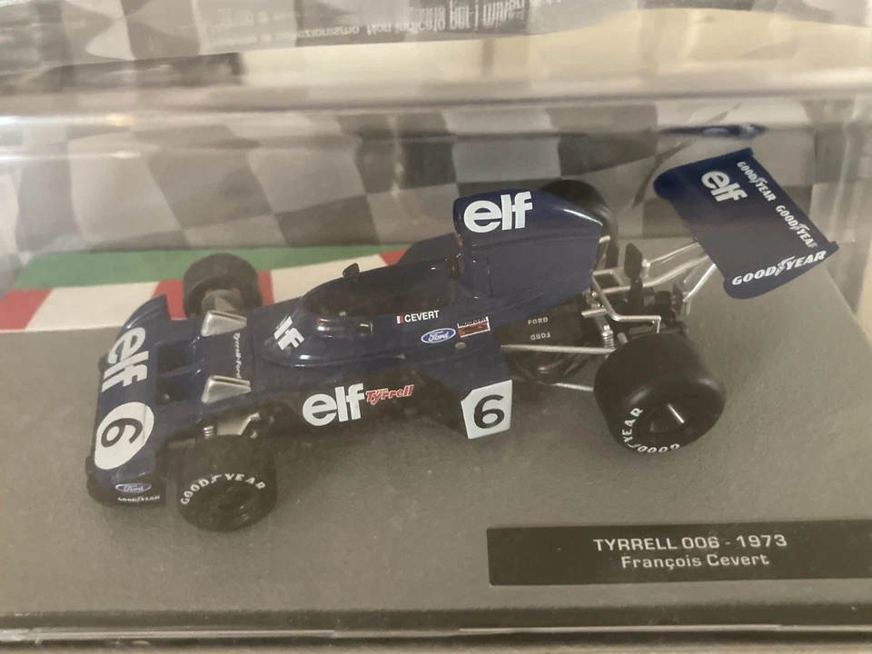 Tyrrell 006 1973 F.Cevert #6 Scala 1:43 + Uscita 202 Formula1 Auto Collection F1 - Immagine 1 di 1