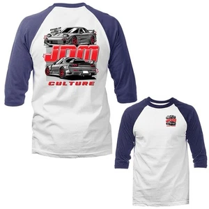 Coche deportivo JDM Culture importado afinado personalizado manga 3/4 raglán - Imagen 1 de 10