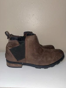 Sorel Emelie wasserdichte Damen-Chelsea-Stiefel NL2671-908 braun Größe 9,5 - Bild 1 von 7
