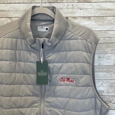 Chaleco GenTeal Para Hombres XL Ole Miss Vaught Society Golf Gris Aleación Ligero Nuevo con Etiquetas Foto 1 de 4