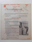 SAFETY CARD BEA BRITISH EUROPEAN AIRWAYS COMET 4B