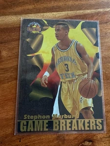 96-97 Score Board Autographed Collection Game Breakers Gold #GB12 Stephon Marbury - Picture 1 of 2