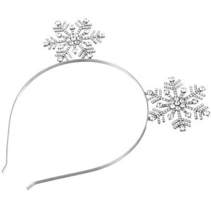 3 Pezzi Fascia Fiocco di Neve Accessorio Capelli Miss Fiocchi di Neve Fasce per Donna - Foto 1 di 11