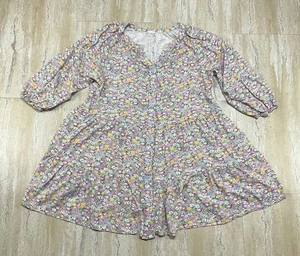 Kori Damen Minikleid Größe L Mehrfarbig Blumenmuster Stufen Knopfleiste  - Bild 1 von 11