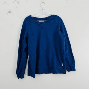 Suéter suéter tejido azul Pact para mujer talla XL - Imagen 1 de 7