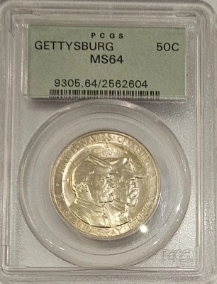 1938 U.S.Silver, Commemorative, Gettysburg Coin, MS64 - Image 1 of 4