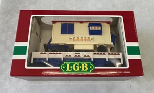 G Gauge LGB 4037 Cassa Circus Wagon Flat Car - Picture 1 of 17