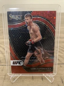 2021 Panini Select UFC Octagonside Red Disco Prizm /199 Cory Sandhagen Rookie RC - Bild 1 von 2