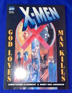 OOP Marvel COMIC X-Men God Loves Man KIlls PB GRAPHIC NOVEL (1994) VF+ Claremont - Picture 1 of 4