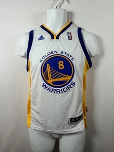 Adidas Golden State Warriors Monte Ellis White Basketball Jersey YOUTH Size M - Picture 1 of 5