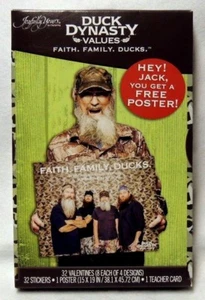 Duck Dynasty Valentines - 32 Cards 32 Stickers 1 Poster 1 Teacher Card - Picture 1 of 2