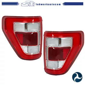 Tail Lights Left+Right Side For 2021-23 Ford F150 w/ Blind Spot Clear Lens LED - Picture 1 of 17