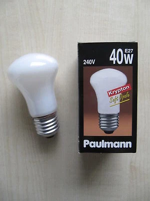 PAULMANN Krypton Glühlampe 40W E27 Soft Opal weiß 240V NEU Kryptonlampe 433.40 - Bild 1 von 4