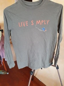 Patagonia Live Simply T-shirt Snowboarder Long Sleeve sz L - Picture 1 of 11
