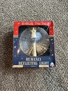 BRADFORD HEAVENLY REFLECTING Tree Topper ANGEL Light ORIGINAL BOX Missing Cord - Picture 1 of 9