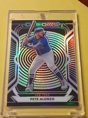 Pete Alonso 2021 Panini Obsidian 5/5 Green Refractor 1 1 - Image 1 of 3
