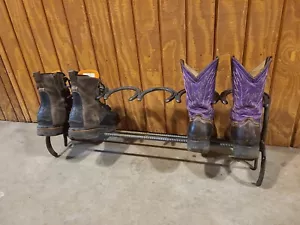 Horseshoe boot rack holds 3 pair coated - Picture 1 of 2