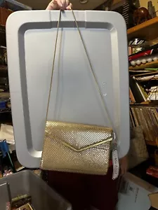 Nuova borsa di Michael, borsa oro con cavo in metallo a scatto e tasche con cerniera - Foto 1 di 15