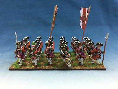  28mm Seven Years War WGS painted British Army 2nd Foot GBA11  - Image 1 of 4