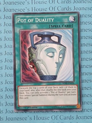 SDHS-EN034 Pot of Duality Yu-Gi-Oh Card 1st Edition New - Image 1 of 3