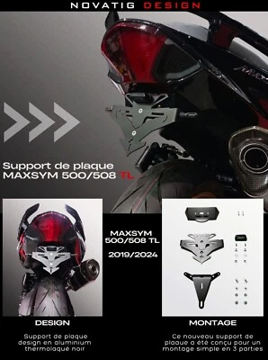 Support de plaque d'immatriculation SYM MAXSYM TL 500/508 - Bild 1 von 4