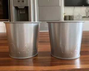Ikea Akerbär 2er Set Übertopf,drinnen/draußen,Verzinkt,Ø10,5cm.x9,5cmSilber,0,4L - Bild 1 von 18