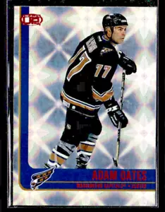 2001-02 PACIFIC HEADS UP RED FOIL PARALLEL BLANK SERIAL #100 ADAM OATES CAPS 1/1 - Picture 1 of 2