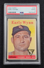 1958 EARLY WYNN Topps Baseball Card-HOF-CHICAGO WHITE SOX-PSA 2