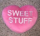 Valentine's Day Decorative Throw Pillow Conversation Heart Pink - Sweet Stuff